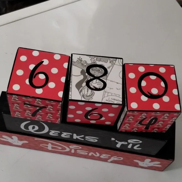 Disney Days Til/Weeks Til Block Calendar - Picture 5 of 5